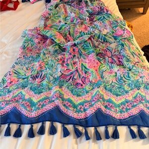 Lilly Pulitzer Multicolor Floral Scarf